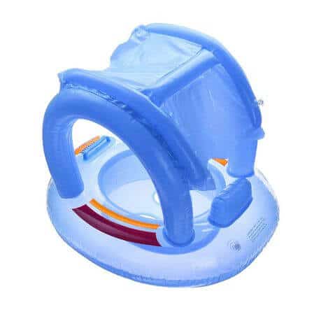 Kids Baby Boat with Sun Shade for comfortable and safe water play for toddlers and babies.