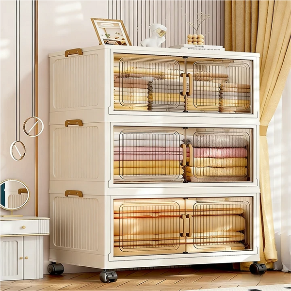 Large 5-Layer Foldable Clothes Storage Organizer