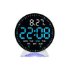 Large Digital Wall Clock with Temperature Display and Alarm
