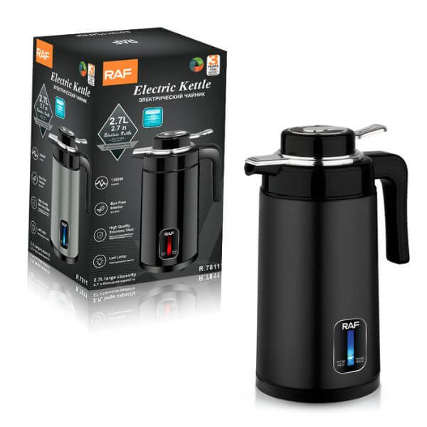Perfect Dealz Large Stainless Steel Electric Kettle with Auto Shut-Off