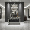Maze Rectangle Console Table & Mirror Set