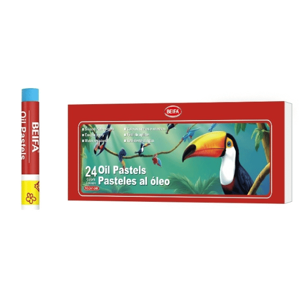 Perfect Dealz Mini Oil Pastel Set 24 Vibrant Colours, 6cm