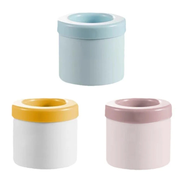 Mini Reusable Cooling Gel Ice Pack trio in pastel colors: blue, yellow, and pink for stylish food storage.