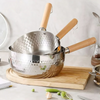 Perfect Dealz Mini Stainless Steel Saucepan with Wooden Handle