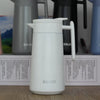 Mocha Exclusive Pot Mini Coffee Maker in white color, stylish design with ENJOY branding, perfect for brewing quality coffee.
