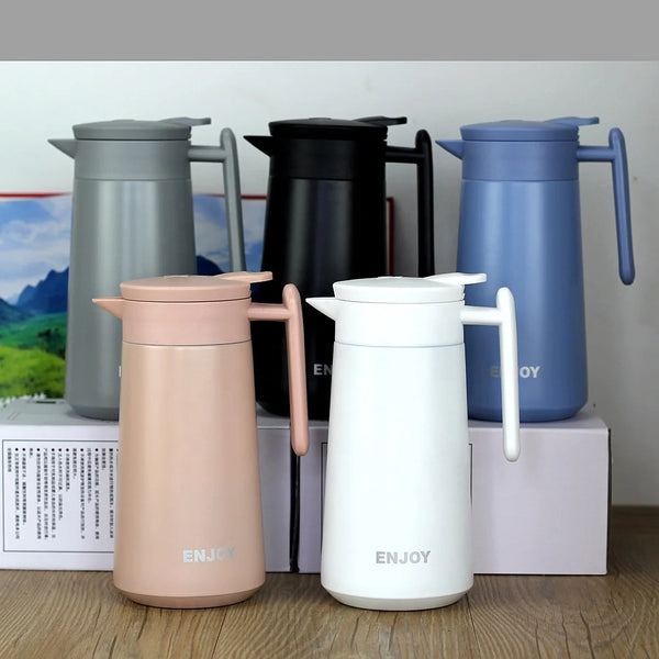 Mocha Exclusive Pot Mini Coffee Maker collection with assorted colors including black, gray, blue, pink, and white.