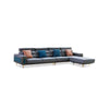 Modern L-Shaped Corner Sofa with Adjustable Headrests featuring plush cushions and a sleek design.