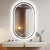 Modern LED Smart Vanity Mirror – Pill-Shaped Design