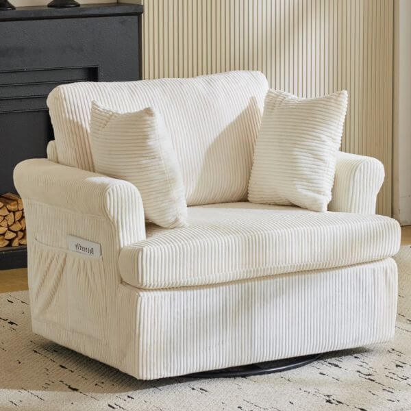 Perfect Dealz Modern Upholstered Barrel Chairs