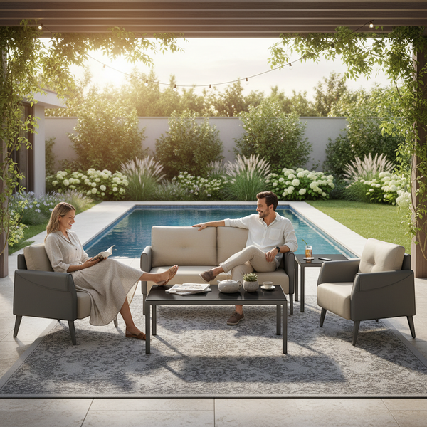 Modern 3 Piece Lounge Suite with Sofa and Armchairs