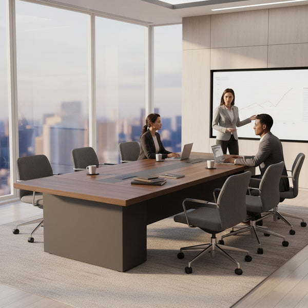 Modern Conference Table with Cable Management
