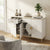 Modern Storage Sideboard Cabinet with Decorative Front