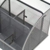 Multi-Compartment Metal Mesh Desk Organizer