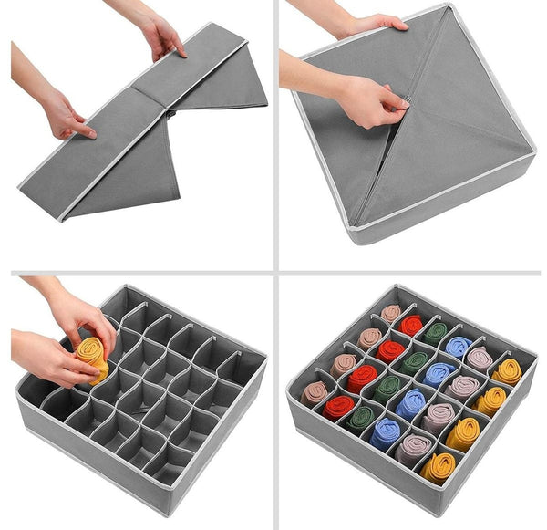 Perfect Dealz Multi-Compartment Drawer Organiser Set – 4-Piece Storage Solution