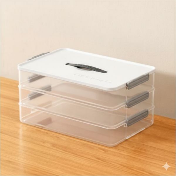Multi-Purpose Plastic Document Storage Box