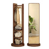 Perfect Dealz Multifunction Wooden Rotating Mirror Rack