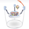Baby Learning Jumper Activity Center with toys and hanging mobile for sensory play and early movement.