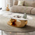 Light Marble Luxury Spheric Oval Coffee Table