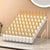 5-Layer Nail Polish Display Rack holding multiple nail polish bottles in a clear acrylic design, showcasing organized colors.