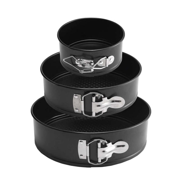 Perfect Dealz Non-Stick Round Cake Pan Set with Removable Base – 3 Sizes