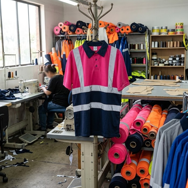 Two-Tone High Visibility Safety Polo Shirt