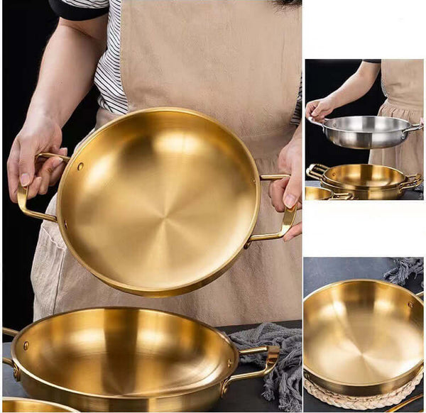 Perfect Dealz Outdoor Stainless Steel Nonstick Cooking Pan