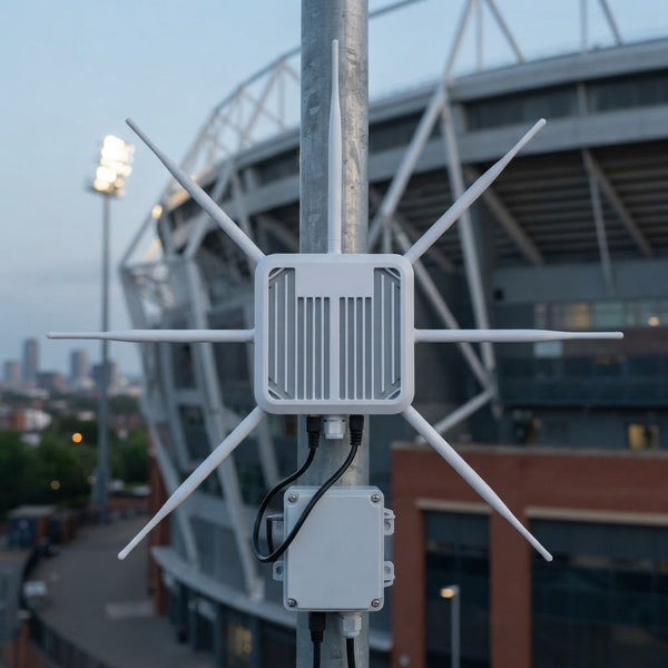 Outdoor Wireless Access Point with External Antennas