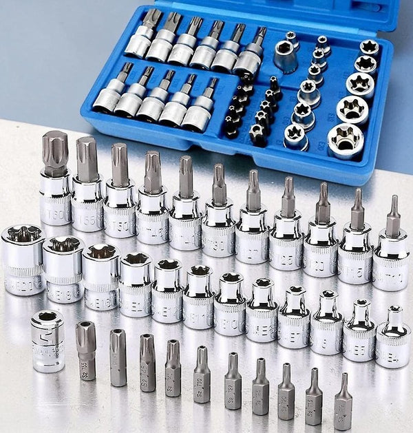 34 Piece Torx and E-Torx Star Socket Set