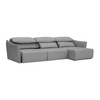 Bina Cinematic Couch - Stylish gray sleeper sofa with comfortable cushions and versatile design.