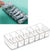 Plastic Standing Type Cable Organizer Storage Box neatly holding multiple charging cables.