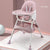Portable Baby Swing & Feeding Chair in mist powder color, designed for comfort and convenience for infants.