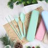 Portable Cutlery and Straw Travel Set – 4-Colour Storage Box