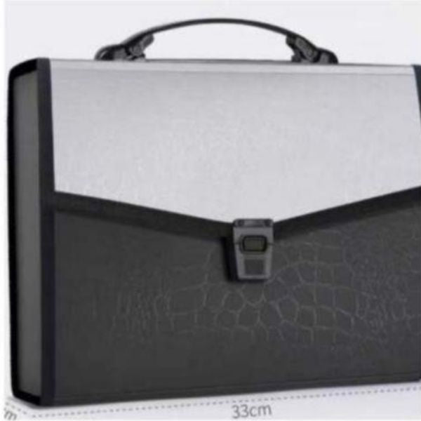 Portable Legal-Size Expanding Document Folder with Handle