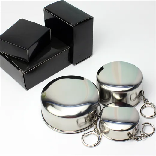 Portable Stainless Steel Folding Cup – 150ml Travel Mug