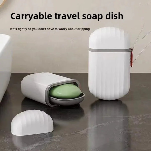 Portable Travel Soap Box with Cute Cartoon Design