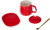 Portable Coffee Ceramic Mug Set With Warming Coaster