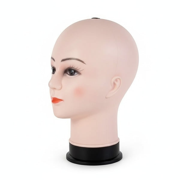 Realistic Female Makeup Wig Display Model Head
