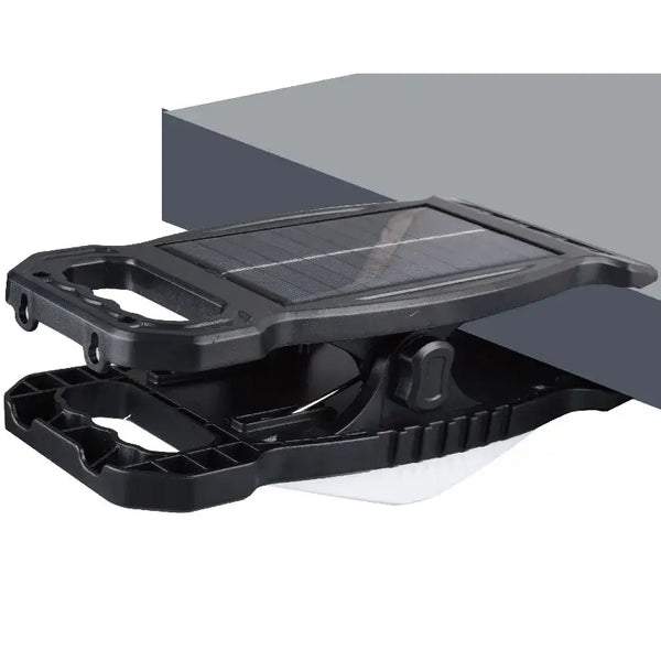 Rechargeable Multi-Function High-Brightness LED Work Light mounted on a table edge.