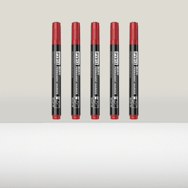 Perfect Dealz Red Permanent Marker 3mm Tip