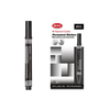 10 pcs Refillable Black Marker Pen with Round Fibre Tip packaging and marker image.