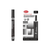 10 pcs Refillable Black Marker Pen with Round Fibre Tip packaging and marker image.