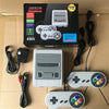 Retro Mini Gaming Console with Wireless Controllers and accessories, featuring 620 built-in games and two controllers.