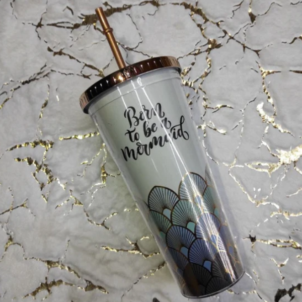 Reusable Travel Cup with Straw