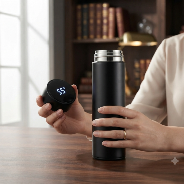 500ml Smart Insulated Bottle with LED Temperature Display
