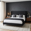 Button-Tufted Upholstered Headboard for Bedrooms