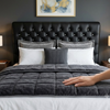 Button-Tufted Upholstered Headboard for Bedrooms