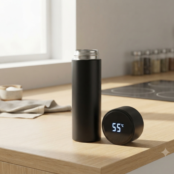 500ml Smart Insulated Bottle with LED Temperature Display