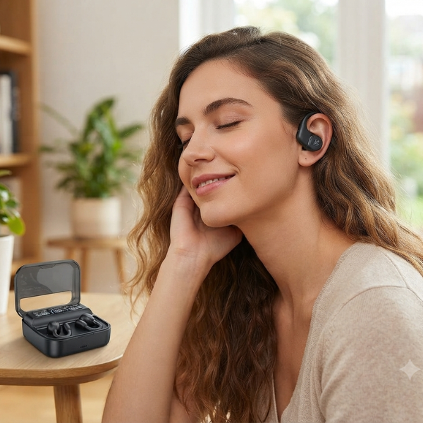 Wireless Bluetooth Earphones With Charging Case
