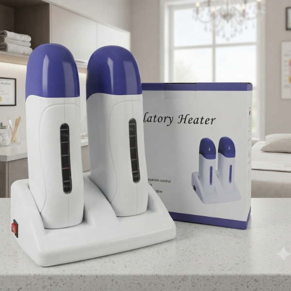 Professional Double Depilatory Roll-On Wax Warmer