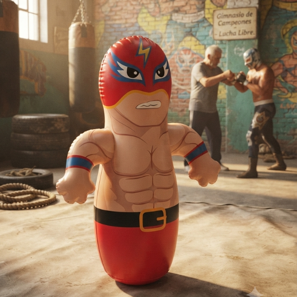 Kids Inflatable Punchable Wrestler Doll